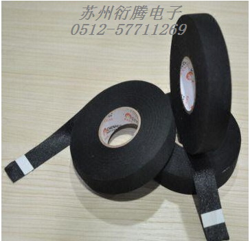 阻燃高温绒布胶带 黑色绒布线束胶带
